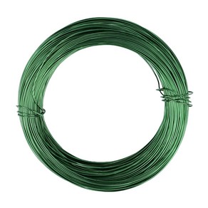 수공예 칼라 와이어 철사, 1개, 16.초록색[1mm x 28m]
