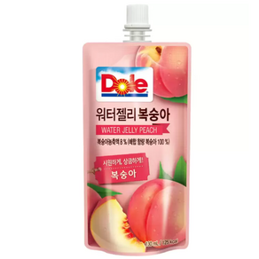 DOLE 워터젤리 복숭아맛 130ml, 40개