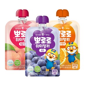 뽀로로 워터젤리 포도 120ml 10개세트, 포도맛, 10개