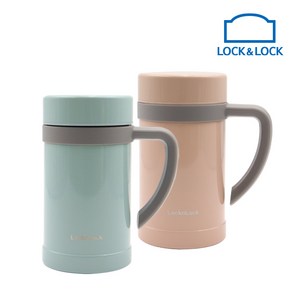 락앤락 LHC4253 이지 보온 머그 500ml, 핑크