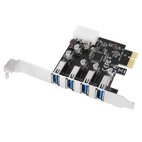 NEXT-405NEC LP USB 3.0 4포트 PCI-Expess 확장 카드 / LP브라켓 기본제공, 1개