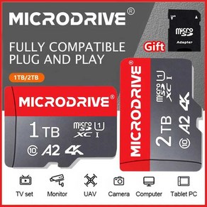 SD TF 카드 고속 전화 카메라 드론용, 1TB, 1개, 1TB