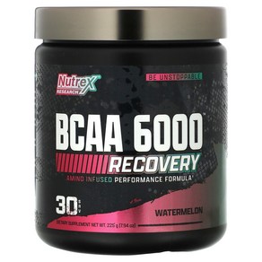 Nutex Reseach BCAA 6000 수박 225g(8.2oz), 1개, 225g