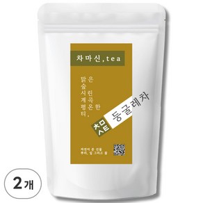 차마신티 둥굴레차 원물 100% 저온가공 친환경 PLA 삼각티백, 2개, 50개입, 1g