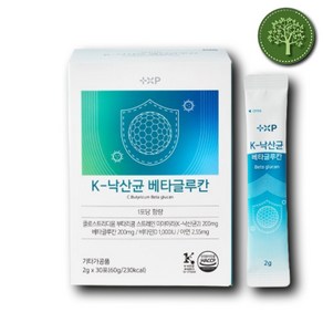 K 낙산균 베타글루칸 대장건강 유산균 장건강, 2개, 30정