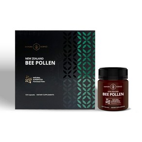 마누카사이언스 뉴질랜드 천연 벌화분 120캡슐 비폴렌 Bee Pollen, 120정, 1개