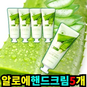 [식물성자연성분] 테르시아 알로에 베라 핸드크림 선물세트 추천 100ml x 5개