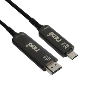 USB3.1 C타입 to HDMI 2.1 AOC 광 케이블 5M NX-U31HD21-AOC-05M, 1개