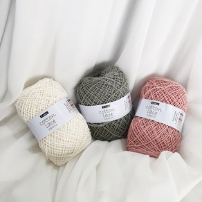 코튼 레이스 50g / 도일리 lace 소품 얇은실 뜨개질 코바늘, 621 화이트, 1개