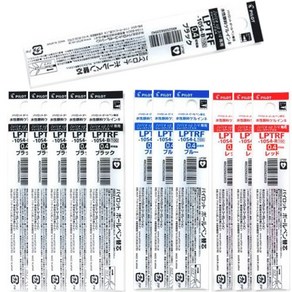 파이롯트 쥬스업 3/4색 볼펜 리필심 세트, LRTRF-10S4 (흑6개/청3개/적색3개)