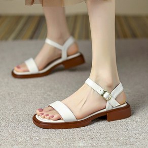 Moden Fashion 여성 발편한 플랫 샌들 스트랩 슈즈 X92
