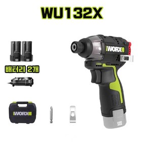 웍스 WORX WU132X 충전 임팩 드릴 무선 전동 드라이버, 1개