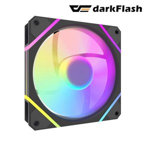 다크플래쉬 dakFlash DM12 PRO 120 PWM ARGB 시스템쿨러 (BLACK), 1개