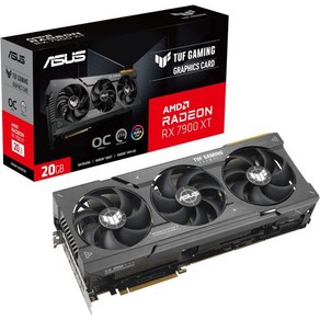 ASUS TUF Gaming Radeon™ RX 7900 XTX OC Edition 24GB GDDR6 그래픽 카드PCIE 4.0 HDMI 2.1a DisplayPot 2.1, 1개