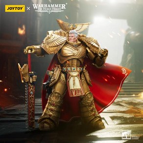 조이토이 JOYTOY 액션 피규어 WARHAMMER40K 울트라마린 로보트 길리만 프리마치 사자 존슨 임페리얼 로갈, 1개