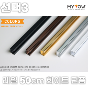 마이토우 프리미엄 레일 액자걸이 세트 50cm 100cm 5종 스마트 연장 레일 5색상 추가 액자걸이 4색상, 화이트, 1개