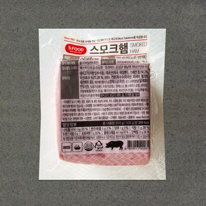 [지케이푸드] 에쓰푸드 스모크햄 500g 슬라이스햄 샌드위치 햄, S 스모크햄, 1개