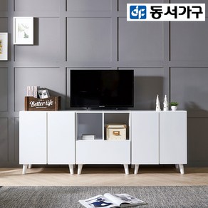 동서가구 디노 1800 높은 수납거실장A DF917147-2, 화이트