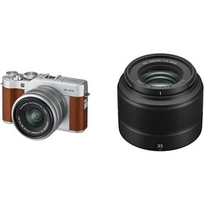 FUJIFILM 후지 X-A5 렌즈 키트 실버 X-A5LK-S, 브라운, 렌즈 키트(렌즈 1개)