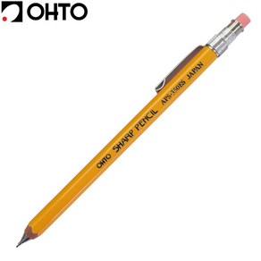 일본 OHTO 오토 목재 미니 샤프 0.5mm APS-350ES-YL 펜슬, 9999, 1