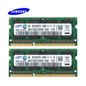 삼성 16GB 2x8GB DDR3L 1600MHz PC3L-12800S SO-DIMM 노트북 메모리 1.35V 8G 미국 911339