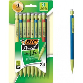 BIC Ecolutions Xta-Life 샤프 펜슬 미디엄 포인트(0.7mm) 24개