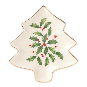 Lenox Holiday Tree Shaped Party Plate