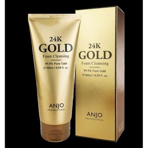 앙쥬 24K 골드 폼 클렌징, 180ml, 3개