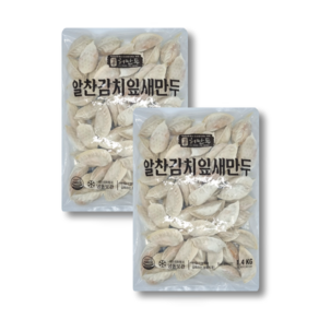 허만두 알찬 김치 잎새만두 1.4kgx2봉, 1.4kg, 2개