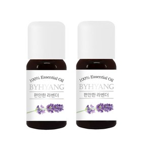 바이향 에센셜 오일 10ml x 2p, 편안한 라벤더, 2개