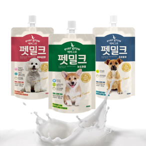 에버그로 펫밀크 국내산 강아지 유당분해 우유 150ml 눈 관절, 1개