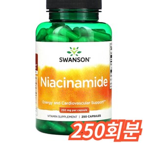 스완슨 나이아신아미드 250mg 캡슐, 250회분, 1개