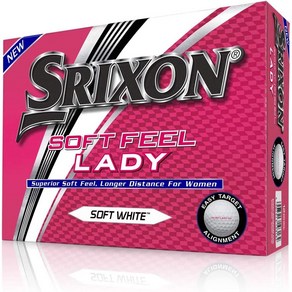 스릭슨 소프트필 레이디 골프공 화이트 1다즌 Sixon Soft Feel Lady Golf Balls (One Dozen), 1개