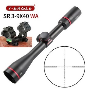 스코프 도트사이트 t eagle s3 9x40wa hk 라이플 사냥 iflesscope 광학 콜리메이터 aisoft 총 시력 충격 방지 라이플 범위 범위 396, with20mm y038, 1개