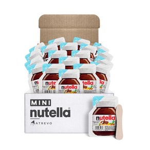 Nutella 초콜릿 Hazelnut Spead. 미니 팩 to Go. 퍼펙트 Potion 컨트롤 (Just ½ Oz) 80 Caloies pe Single Cup. AT