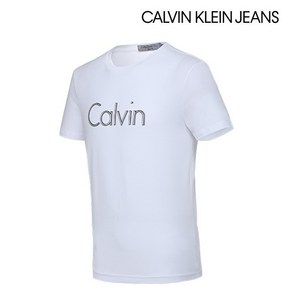 [CalvinKlein]캘빈클라인 로고 티셔츠 화이트 남성용