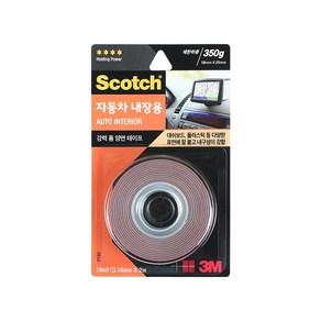 3M 스카치 자동차 내장용 폼 양면 테이프 18mm x 2m