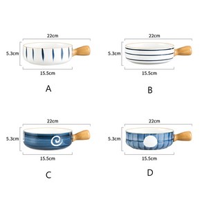 밥그릇 냉면/라면 국그릇 북유럽 도자기 면기 우동기 덮밥 우동 4P/2P세트 커플식기 홈세트 도자기, A+B+C+D