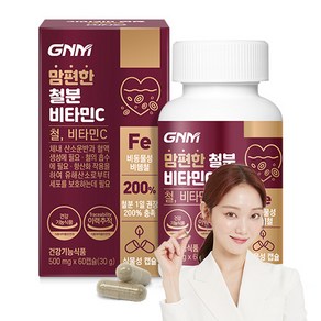 [1박스당 2개월분] GNM 맘편한 비헴철 임산부 철분 비타민C / 철분제 수유부