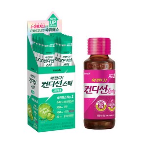 컨디션 레이디 100ML x 10병 + 컨디션스틱 그린애플 10포, 18g, 10개