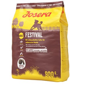 독일 JOSERA Festival 슈퍼 프리미엄 반려견 성견용 맛있는 건조 사료, 5개, 900g, 닭