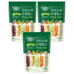 컬러푸드 크리스피 베지칩스 5믹스 120g x 8개