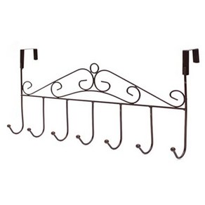 방문옷걸이 도어훅 공간활용 옷걸이 모자걸이 겨울옷걸이, 1개, 블랙