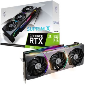 MSI 지포스 RTX 3080 Ti 그래픽카드 슈프림 X 트라이프로져2S D6X 12GB