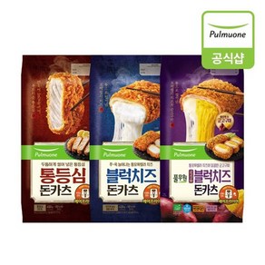 풀무원 돈카츠 3종 3봉 골라담기, 1.통등심1개+블럭치즈1개+고구마치즈1개, 1.통등심1개+블럭치즈1개+고구마치즈1개