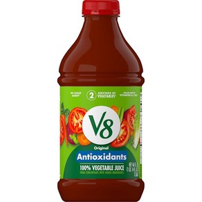 [해외직구] V8 저나트륨 오리지널 100% 야채 주스 1.3L(44온스) 병, Low Sodium Oiginal