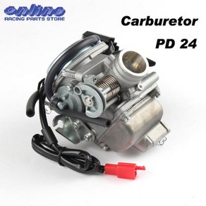 PD24J 24mm 카브 전기 기화기 Gy6 100cc 125cc 150cc 200cc 엔진 오토바이 ATV 이동 카트 오토바이 및 스쿠터 먼지 자전거, 1개