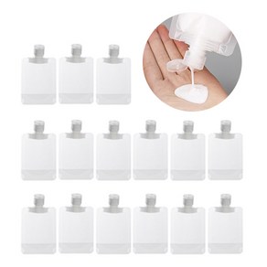 투브릭 여행용 화장품 소분 파우치, 50ml, 15개