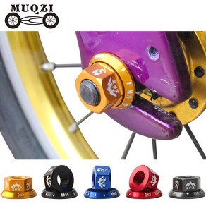 MUQZI 자전거 M10 허브 너트 플랜지 뒷바퀴 잠금 나사 알루미늄 합금 볼트 MTB 도로 자전거, 1개, 1) Gold