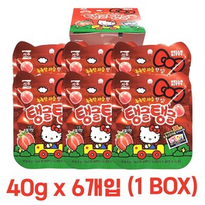 [우표스티커]서주 헬로키티 탱글탱글젤리 딸기맛40g(6봉)(1곽), 40g, 6개